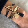 30 Styles Mix Turtle Heart Pearl Wave LOVE Crystal Marble Charm Bracelets for Women Boho Tassel Bracelet Jewelry Wholesale
